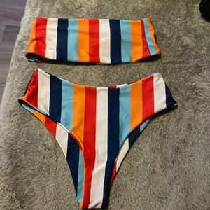 Bathing suit sized medium from SHEIN it’s multicolor comfortable
